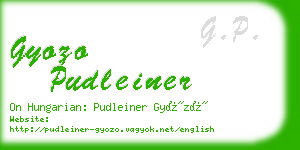 gyozo pudleiner business card